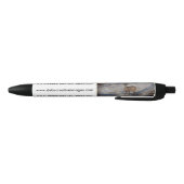 Stylo Noir Cerf dans la neige (Bas)