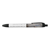 Stylo Noir Cerf dans la neige (Haut)