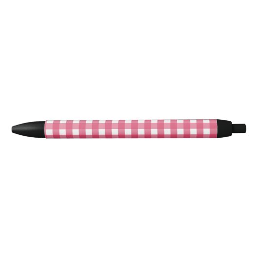 Stylo Noir Cerise en vichy (Devant)