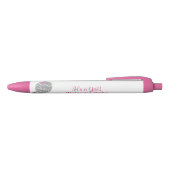 Stylo Noir C'est une fille Bébé Rattle Rose Star Bow Faire-pa (Haut)