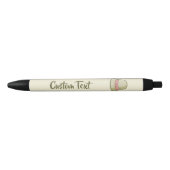 Stylo Noir Chapeau Cloche Jaune (Devant)