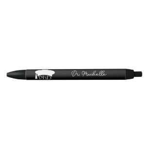 Stylo Noir Chapeau de doctorat personnalisé pour la remise de