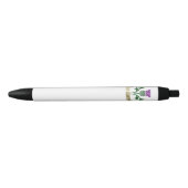 Stylo Noir Chardon d'emblème écossais (Devant)