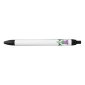 Stylo Noir Chardon d'emblème écossais (Devant)