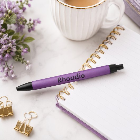 Stylo Noir Charme Violet Adorable