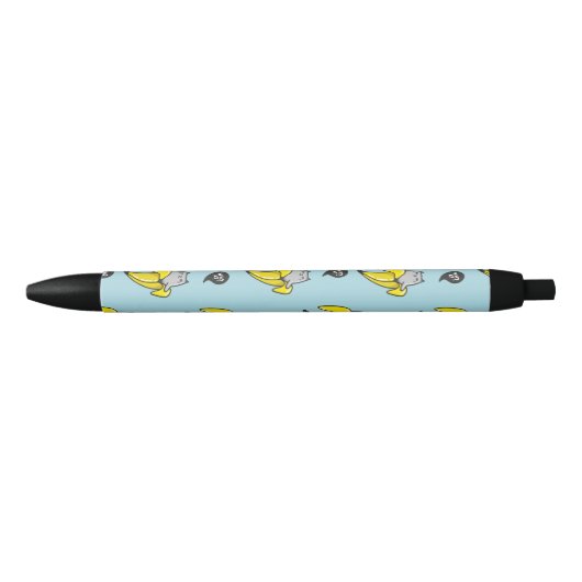 Stylo Noir Chat en banane (Devant)