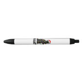 Stylo Noir Chat Noir Drôle Poussant Arbre De Noël Sur Chat Ch (Devant)