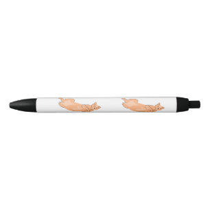 Stylo Noir Chat orange
