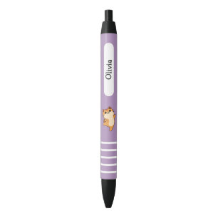 Stylo Noir Chat Orange de Dessin Animé qui Danse, Personnalis