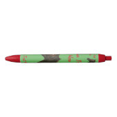 Stylo Noir Châtaigne jument portrait équine art conception ch (Devant)
