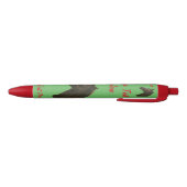 Stylo Noir Châtaigne jument portrait équine art conception ch (Bas)