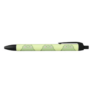 Stylo Noir Chaton Vert Matcha Rondouillard