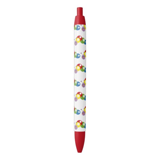 Stylo Noir chenille bébé mignonne (devant Vertical)