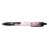 Stylo Noir Cheval noir cabré rose (Bas)