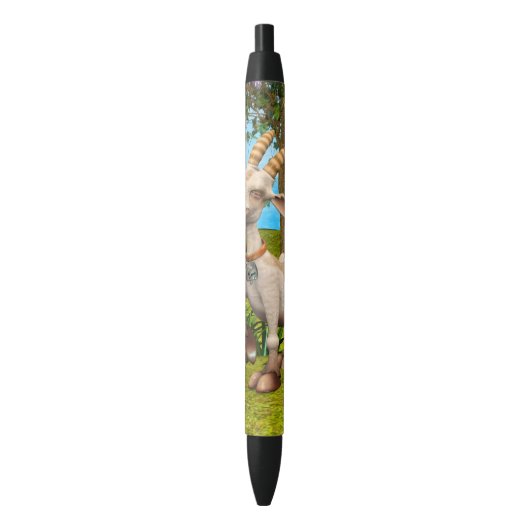 Stylo Noir Chèvre Joyeuse (devant Vertical)