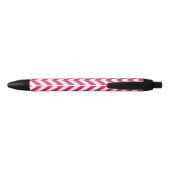Stylo Noir Chevron rose (Dos)