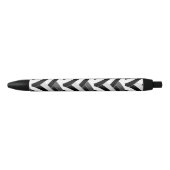 Stylo Noir chevrons chic et design (Devant)