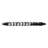 Stylo Noir chevrons chic et design (Dos)