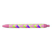 Stylo Noir chevrons chic modernes élégants (Devant)