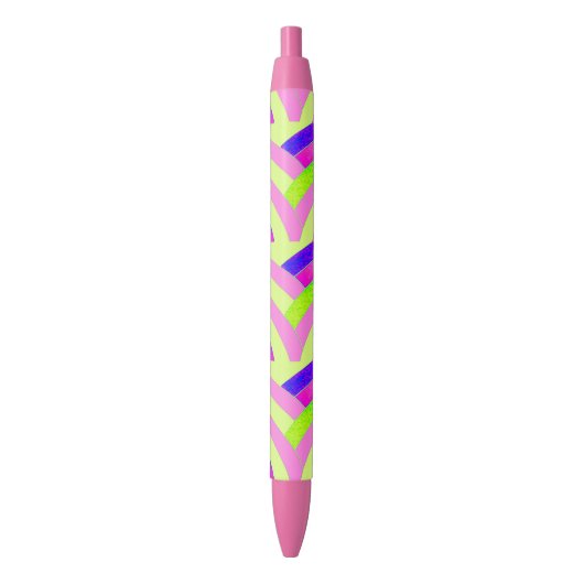 Stylo Noir chevrons chic modernes élégants (devant Vertical)