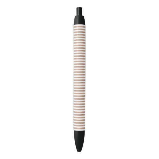 Stylo Noir Chic Brown rayures blanches (devant Vertical)