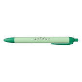 Stylo Noir Chic Celadon Green Calligraphie (Bas)
