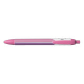 Stylo Noir Chic Jouer rose blanc double ton logo d'entreprise (Dos)
