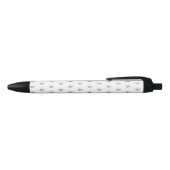 Stylo Noir Chien de caniche _ motif  (Haut)