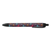 Stylo Noir Chiffre motif d'oiseaux de Phoenix (Bas)