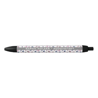 Stylo Noir Chiffres de comptable mignons Personnalisé Profess