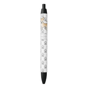 Stylo Noir Chihuahua de dessin animé à poil lisse couleur fao