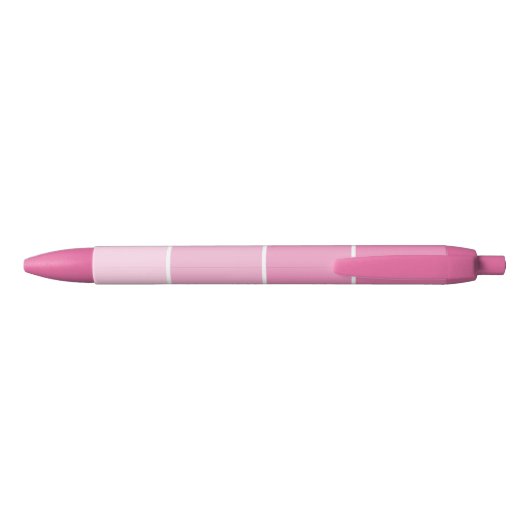 Stylo Noir Chips de peinture rose pâle avec nom personnalisé (Dos)