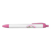 Stylo Noir ChiRadio LLC ™ IceCream LOGO rose PEN (Haut)