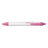 Stylo Noir ChiRadio LLC ™ IceCream LOGO rose PEN (Dos)