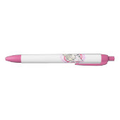 Stylo Noir ChiRadio LLC ™ IceCream LOGO rose PEN (Bas)
