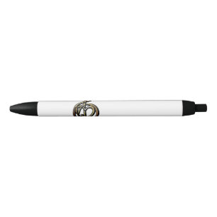 Stylo Noir Choisir une couleur Embossée Look Treble Clef et H