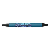 Stylo Noir Chuchoteur de Maths (Devant)
