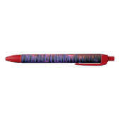 Stylo Noir ciel d'hiver violet (Bas)