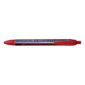Stylo Noir ciel d'hiver violet (Dos)