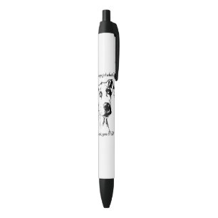 Stylo Noir Citation de chien de chien de chien de chien gâté