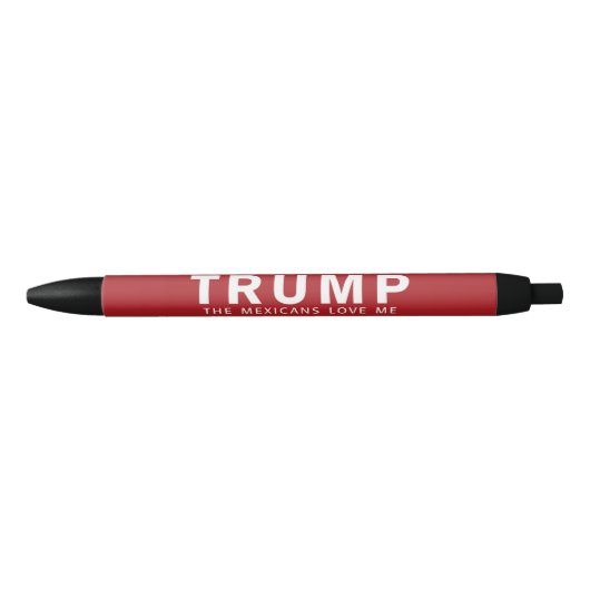 Stylo Noir Citation drôle de Donald Trump - Les Mexicains m'a (Devant)
