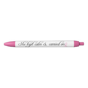 Stylo Noir Citation inspirante Sensibilisation au cancer du s