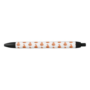 Stylo Noir Citrouille adorobale