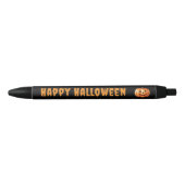 Stylo Noir Citrouille Halloween Joyeux traitement Halloween S (Devant)