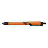 Stylo Noir Citrouille orange d'Halloween Jack O'Lantern (Bas)