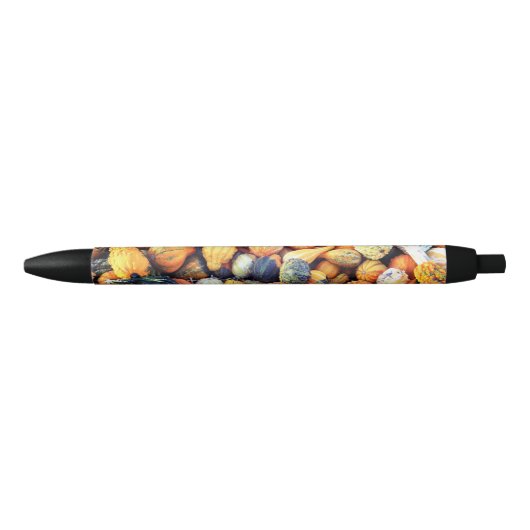 Stylo Noir Citrouilles Colorées C (Devant)