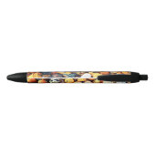 Stylo Noir Citrouilles Colorées C (Dos)