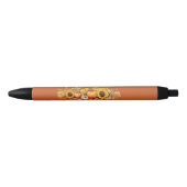 Stylo Noir Citrouilles de Thanksgiving Orange Entreprise pers (Devant)