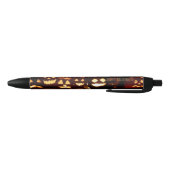 Stylo Noir Citrouilles heureux de Halloween Jack-o'-lantern (Bas)