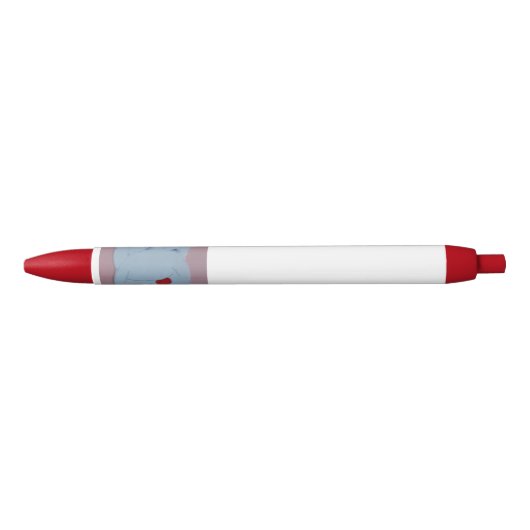 Stylo Noir Claire Red Trim Pen (Devant)